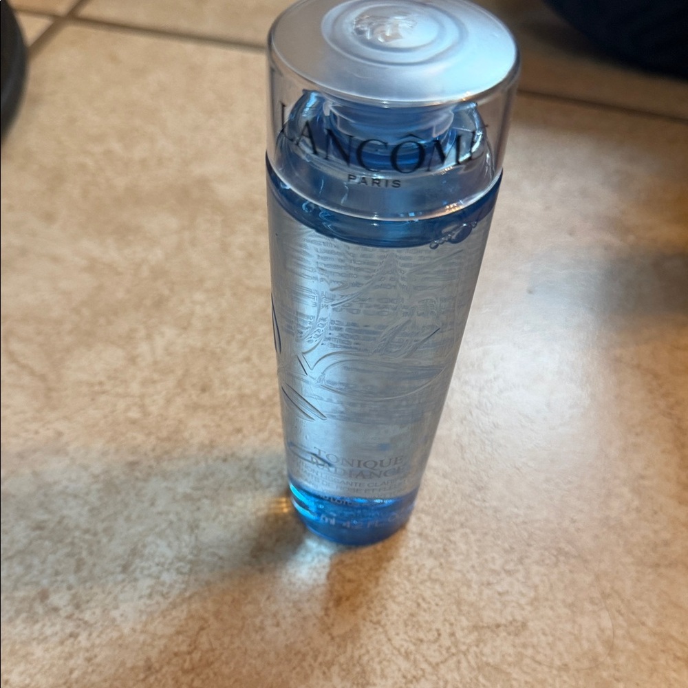Lancome Blue Makeup Remover Bottle